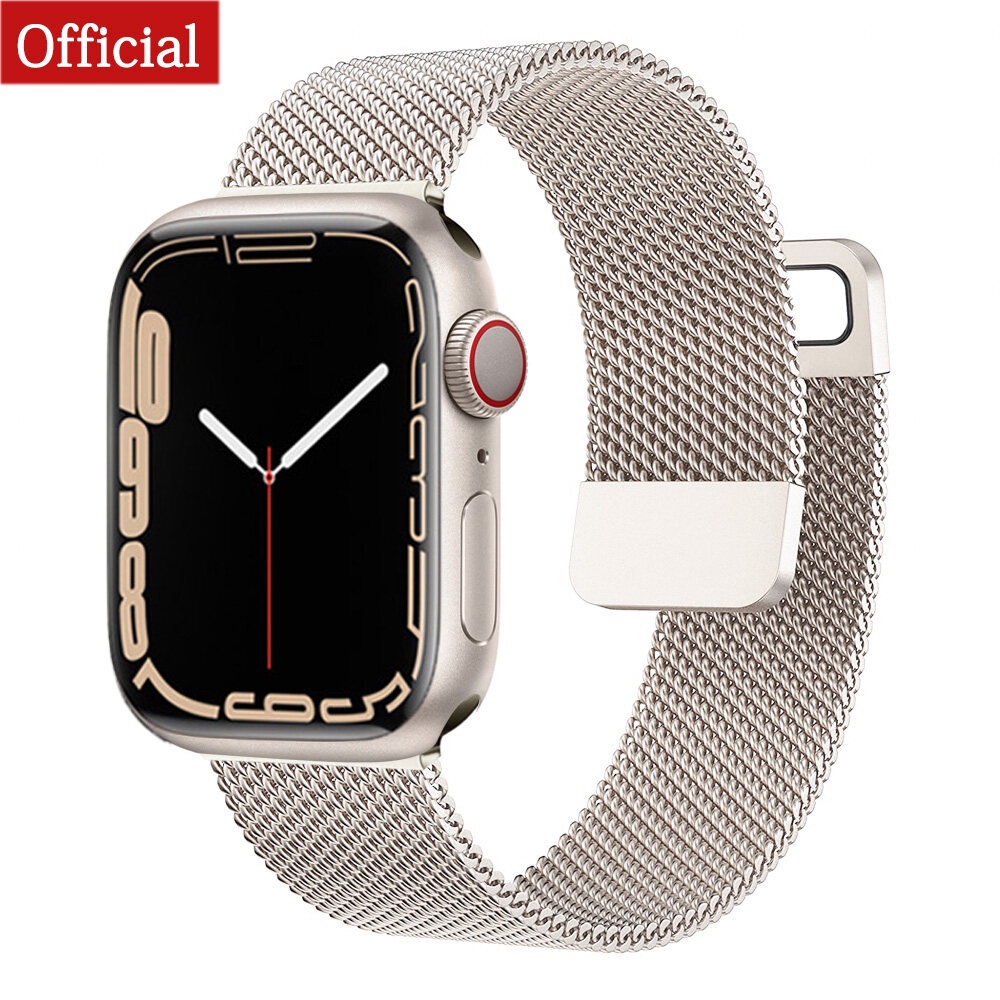磁環金屬手鍊錶帶兼容Apple Watch ultra8 7 6 5 4 49/45/44/42/41/40/38mm