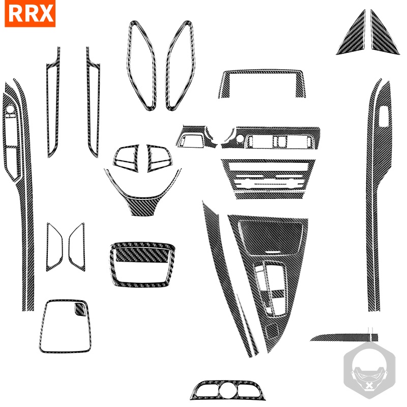 汽車貼紙碳纖維貼紙卡夢貼紙裝飾車貼紙套裝內飾貼適用於BMW 6系M6 F12 F13 F06 M Sport 11-18