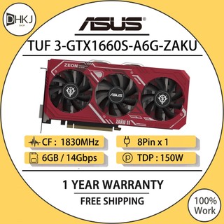 二手華碩 TUF 3-GTX1660S-A6G-ZAKU 顯示卡 GTX 1660 超級 GPU 6GB DDR6 183