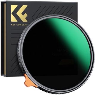 K&f Concept NANO-X ND2-ND400(9 檔)可變中性密度鏡頭濾鏡 47mm/52mm/55mm/5