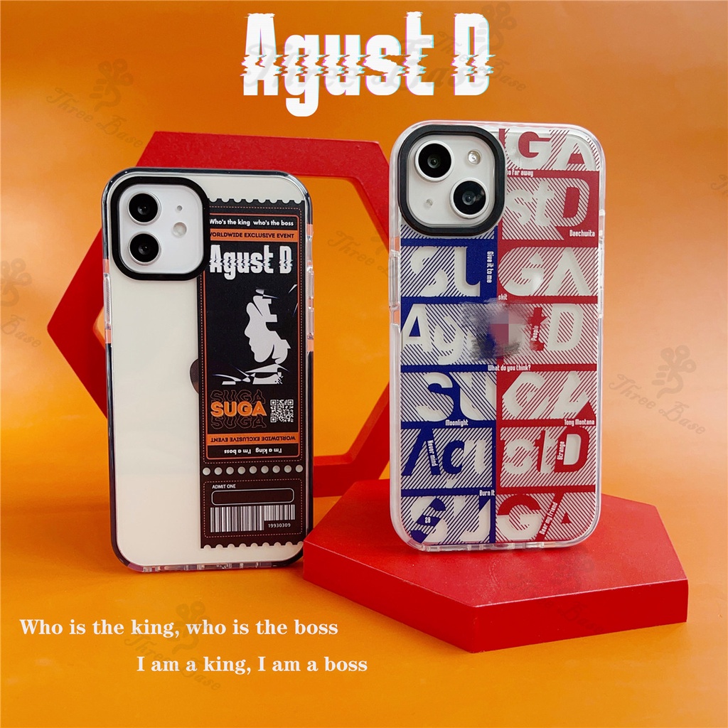 Suga Agust D 閔玧其 門票 BTS-7 手機殼適用於 iPhone 14 13 13Pro 13Promax