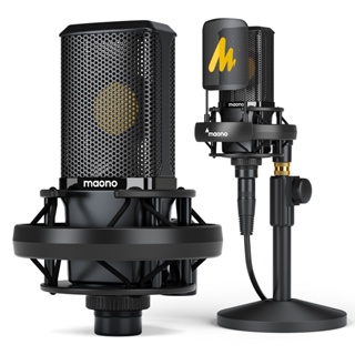 Maono PM500 XLR 電容式麥克風 34mm 大振膜麥克風用於聲卡、混音器、幻象電源、錄音、播客、直播的專業心