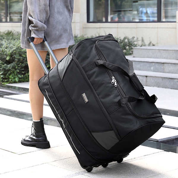 📣📣📣拉桿包行李袋旅行包 牛津布拉杆行李包👜👜 大容量學生住校打工可拖輪袋裝被子 🔥