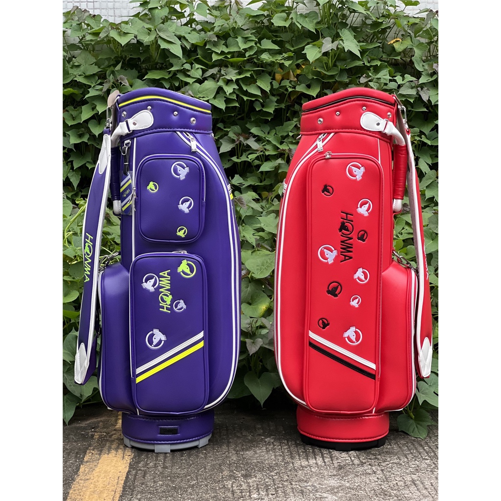 HONMA紅馬高爾夫球包 女士時尚精美輕便球包 golf 裝備包 防水Pu