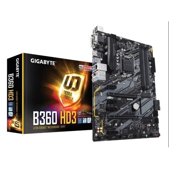 盒裝Gigabyte/技嘉 B360-HD3 支持8代 九代CPU M.2 四通道