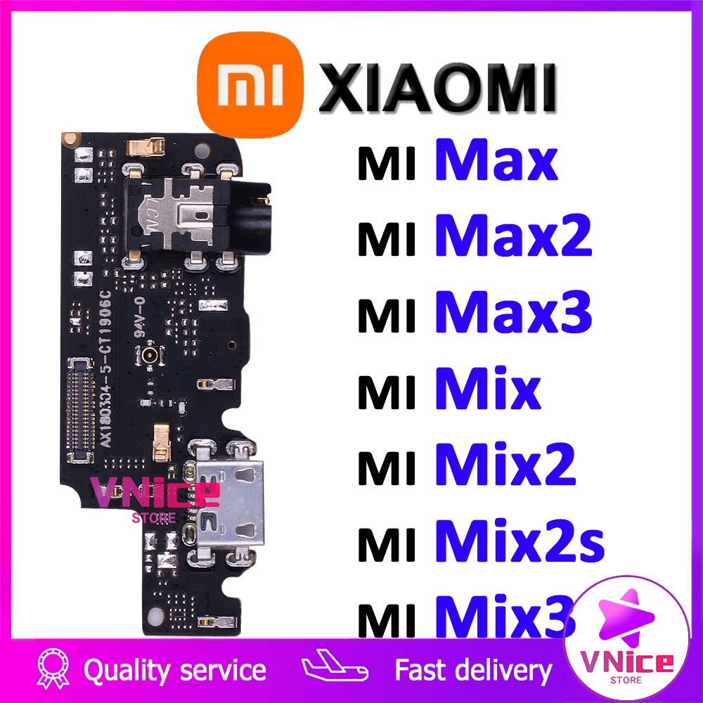 XIAOMI 適用於小米 Max Mix 的充電充電器底座端口板,帶麥克風排線更換維修零件