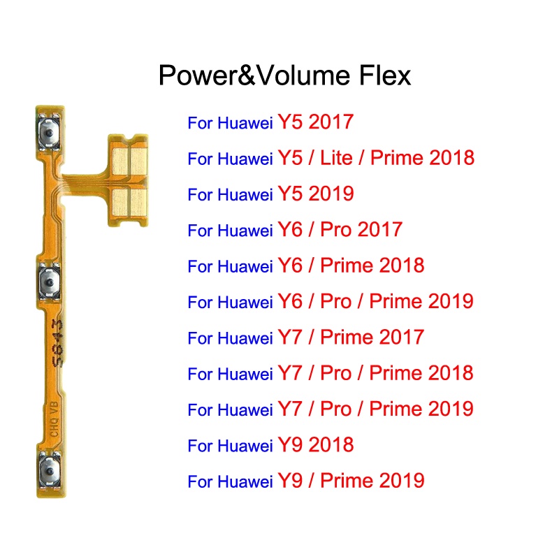 適用於華為 Y5 Y6 Y7 Y9 Pro Prime 2017 2018 2019 音量 Flex 的 Power F