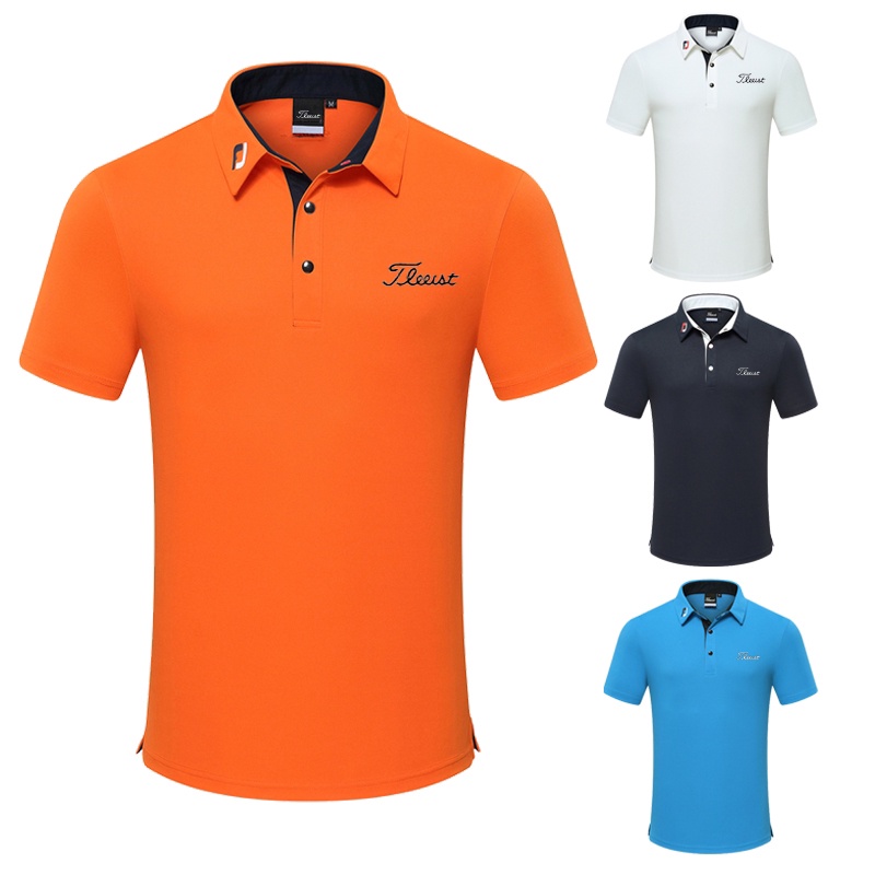 Titleist golf男高爾夫球服裝短袖T恤戶外運動透氣速乾上衣球服球衣西漢