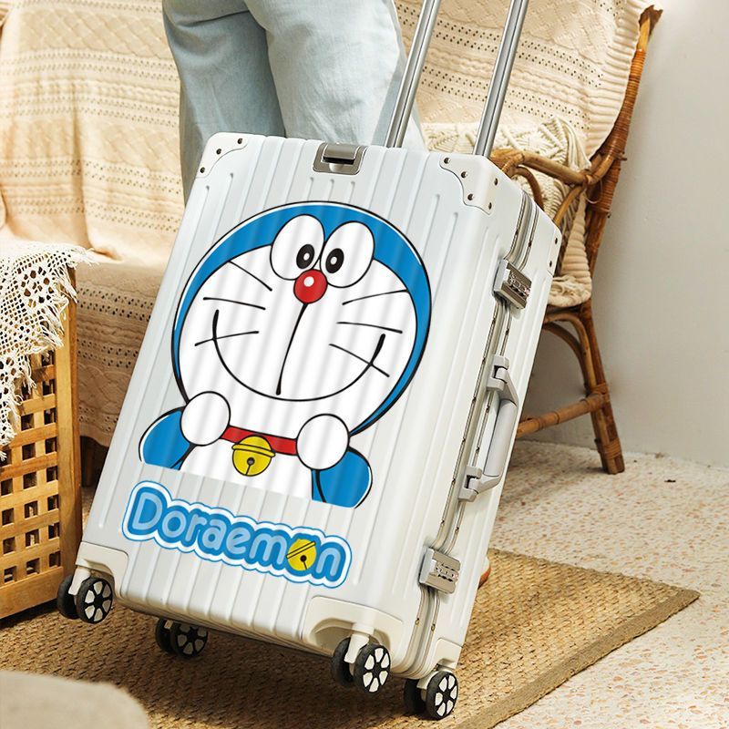 卡通可愛哆啦A夢行李箱貼紙大號防水叮噹貓旅行箱拉桿箱牆壁貼畫6.30