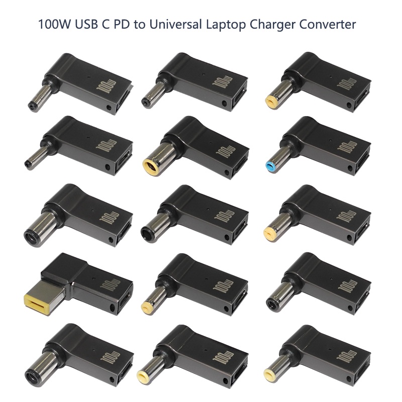 ​100w USB C 型快速充電適配器插頭連接器通用 USB C 筆記本電腦充電器轉換器適用於戴爾華碩惠普宏碁聯想