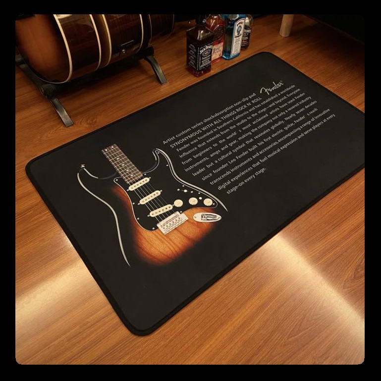 好品質Fender地毯吉他貝斯樂器修理墊子音箱效果器琴架墊搖滾地毯座椅墊