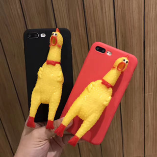可愛搞怪手機殼搞怪的保護殼 尖叫雞會發聲音的雞適用於iPhone15promax iPhone15 iPhone15pl