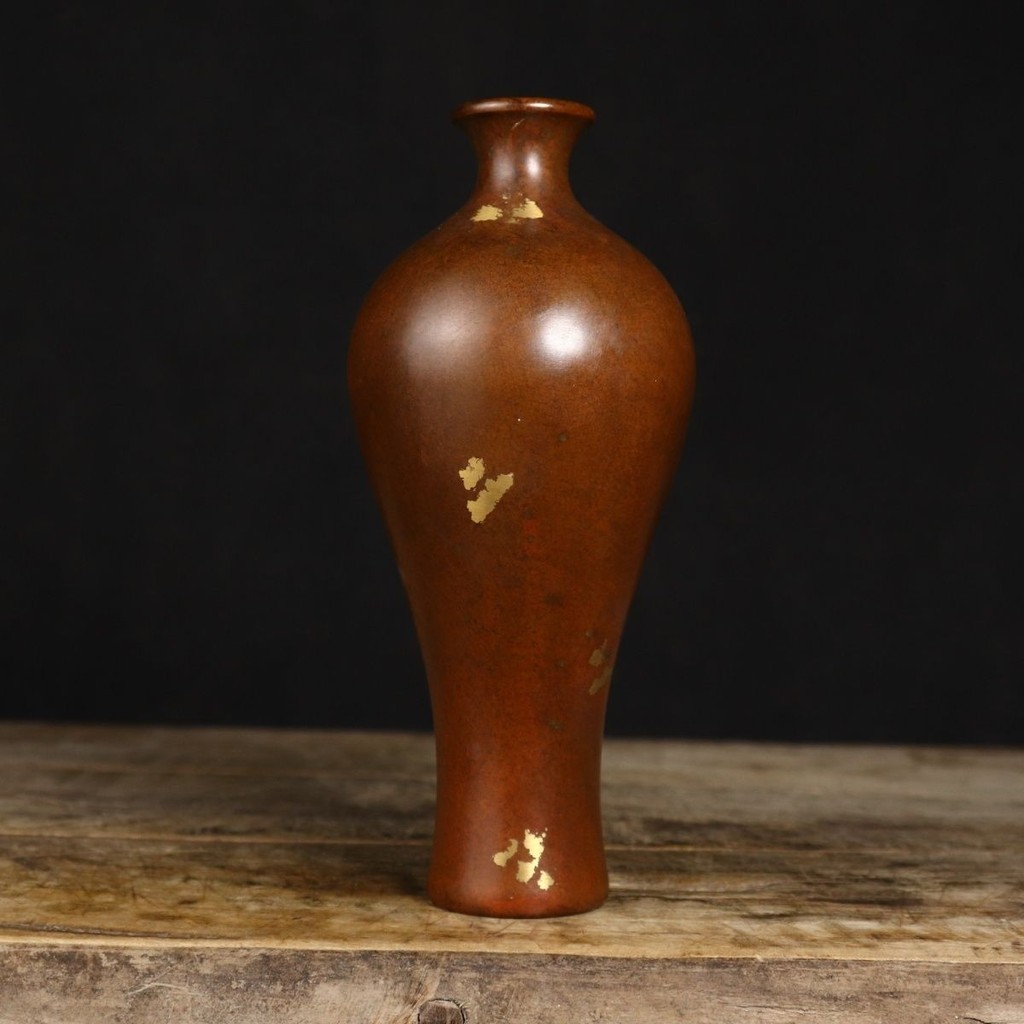 新款純銅花瓶 居家裝飾擺件 玄關裝飾擺件 辦公室精美裝飾品擺件高品質花瓶梅瓶