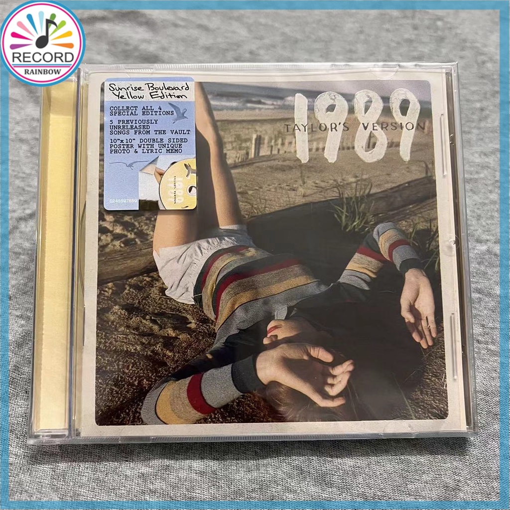 【贈鑰匙扣】泰勒絲 Taylor Swift 1989 Taylor's Version CD+海報 黃色