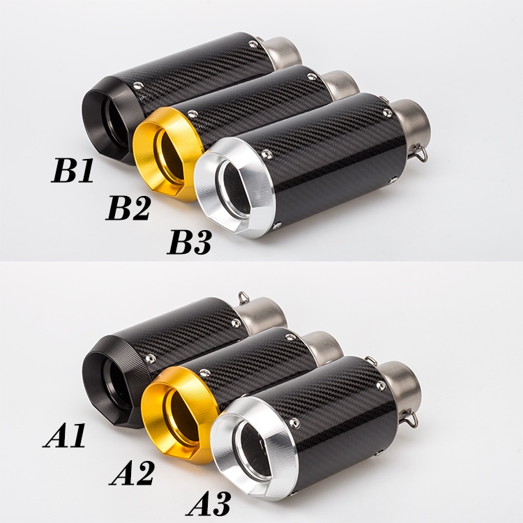 【快速出貨】機車改裝排氣管消聲器CNC排氣管碳纖排氣Z900 GSXR750 K8 MT09