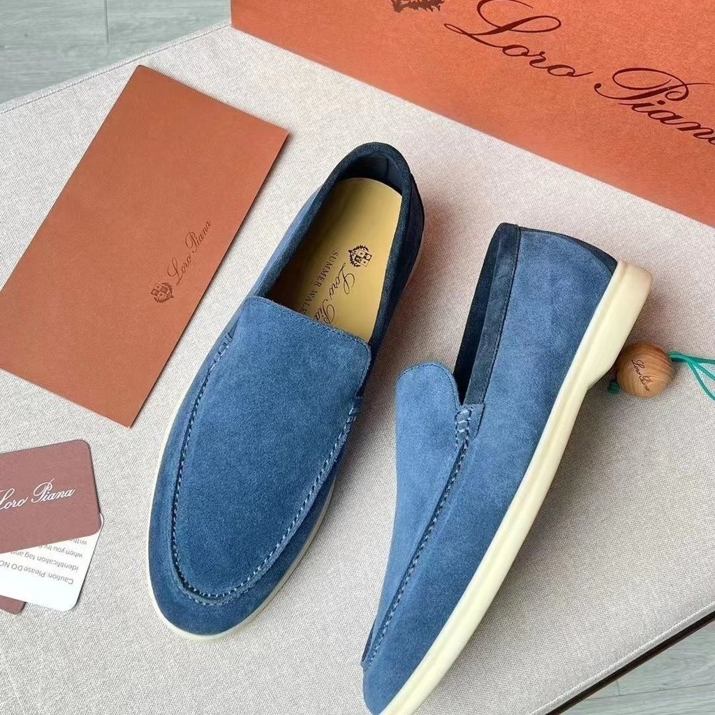 [現貨Loro Piana鞋]Loro Piana SummerWalk鞋履鞋底具防滑一腳蹬懶寬腳豆豆鞋