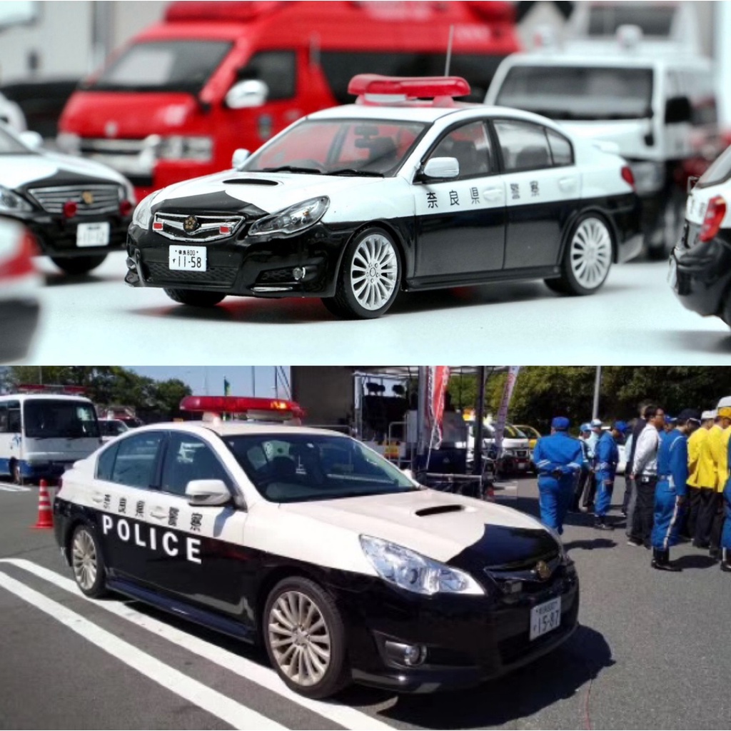 RaiS 京商 斯巴魯 力獅 Subaru Legacy B4 2.5GT 1:43 日本警車