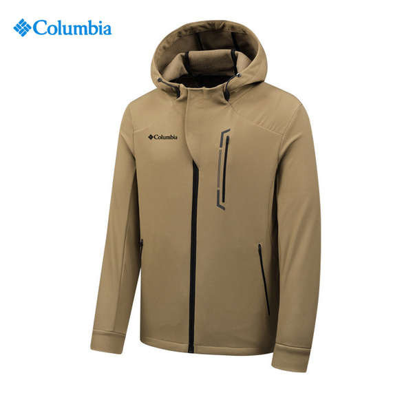 哥倫比亞軟殼衝鋒衣男戶外鯊魚皮戰術防風防水春秋單層刷毛外套