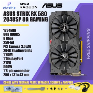 ✴二手華碩 RX 580 RX580 2048sp 8G 8GB D5 DUAL FAN AMD 顯示卡 grafik 卡