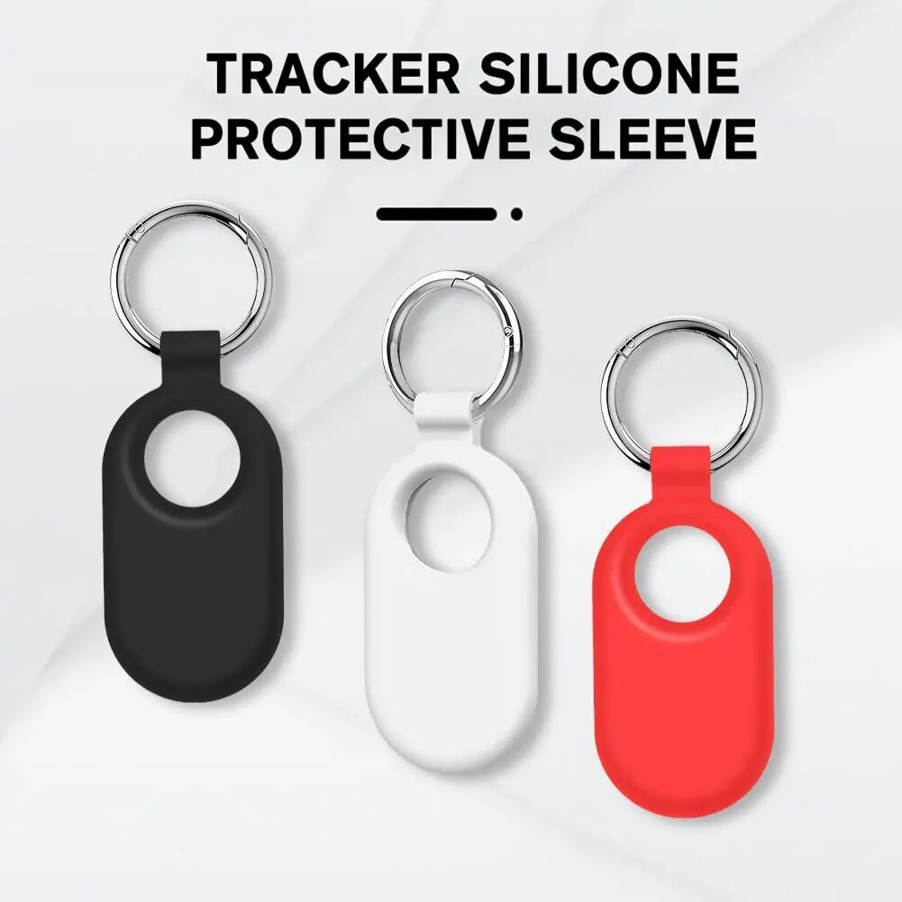 SAMSUNG Tracker 矽膠保護套適用於三星 Galaxy SmartTag 2 鑰匙扣防刮保護皮套適用於智能標