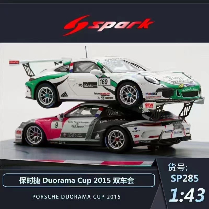 spark 1:43 保時捷911 GT3 迭羅漢 Duorama Cup2015 樹脂汽車模型