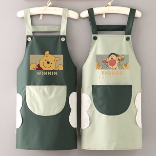 時尚簡約防水圍裙訂製logo印字餐飲專用工作服家用廚房圍腰