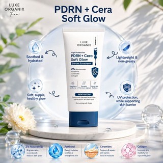 Luxe Organix PDRN+Cera Soft Glow Serum Sunscreen