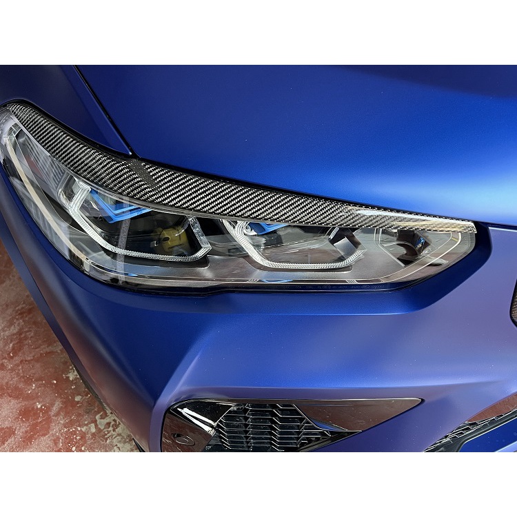 【KWTX】適用於寶馬 BMW X5 G05 F95 X6 G06 改裝 碳纖維 燈眉 2019-2022
