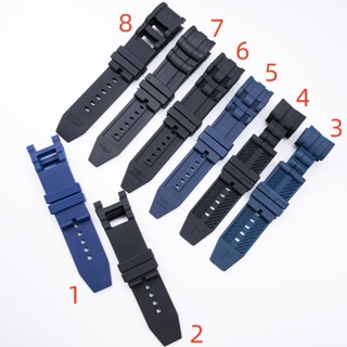 AAA 矽膠手錶帶 代用INVICTA英弗他俄羅斯矽膠手錶帶 黑色藍色