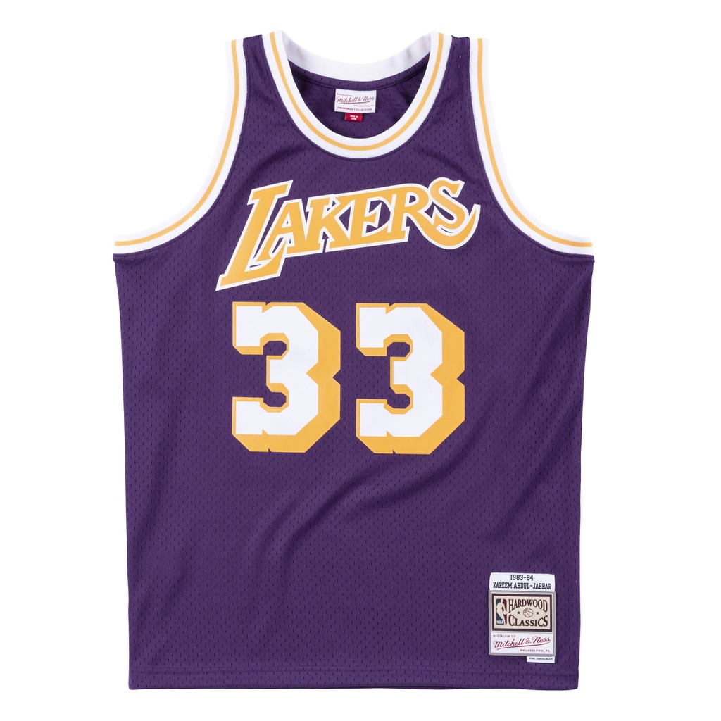 NBA 球迷版球衣 Kareem Abdul-Jabbar 1983-84 Road 湖人 紫