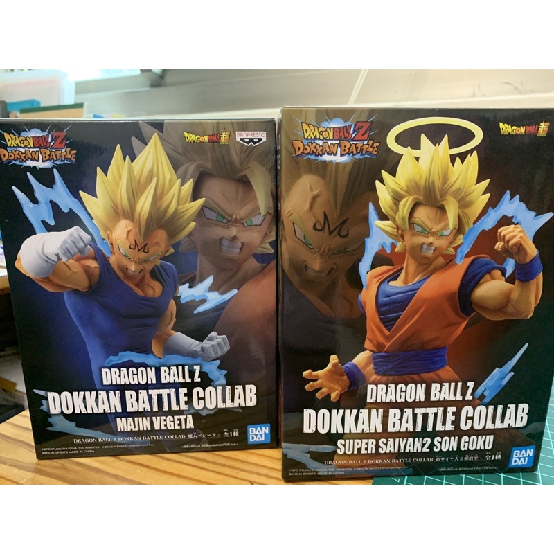 景品 七龍珠 Dokkan Battle Collab 爆裂激戰 魔人達爾 貝吉塔 孫悟空 公仔