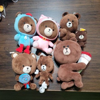 *二手玩偶*熊大熊寶寶各式各樣的熊娃娃可愛動物line friend熊麻吉人氣momo熊postpet彩虹熊愛心熊