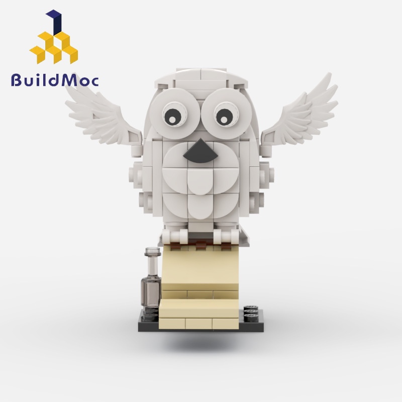 BuildMOC海德威貓頭鷹積木哈利波特系列MOC套裝 106PCS