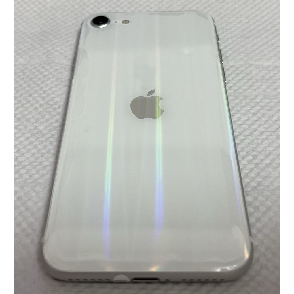 電池健康度100 iPhone SE 2 64G 白色SE2  4.7吋螢幕外觀無傷功能正常保固到2023.4.23