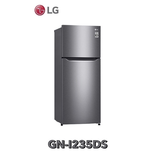 【LG 樂金】186公升 Smart變頻雙門冰箱/精緻銀 GN-I235DS