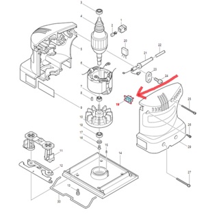 含税 BO4510 BO4540 903 906 砂紙機 開關 原裝品651600-5 牧田MAKITA