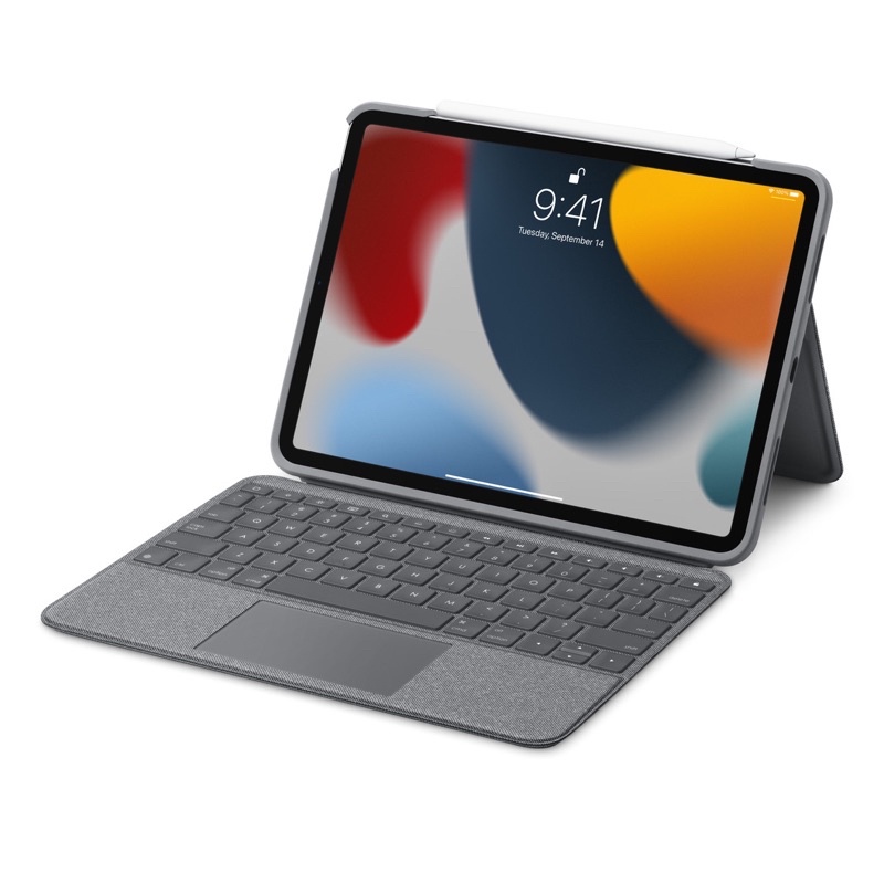 Logitech Folio Touch 鍵盤保護殼具備觸控式軌跡板 適用於 iPad Air 4/5代