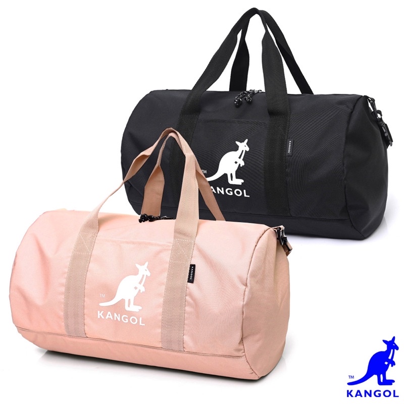 KANGOL 袋鼠🦘保證正品 英國袋鼠旅行袋 附側背帶 運動包 健身包 圓筒包 球袋 行李袋 側背包 手提包 情侶