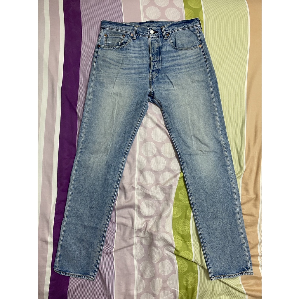 二手 LEVIS 501CT - 0049 牛仔長褲 W32 L32 上寬下窄 排扣 美國代購 非OUTLET