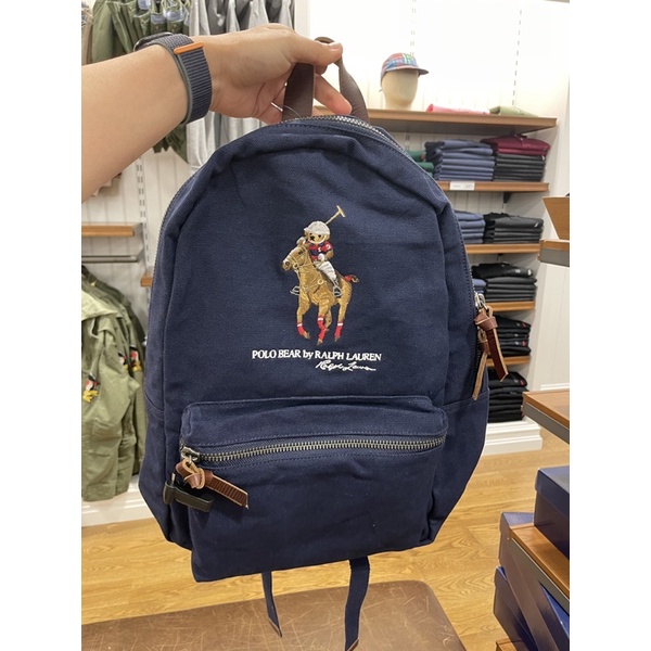 polo ralph lauren 騎馬熊熊海軍藍後背包