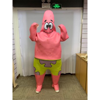 ★瘋狂派對★成人卡通派大星角色扮演服 萬聖節服裝 男女變裝派對海綿寶寶造型服飾 成人Cos玩偶服 尾牙表演商業吉祥物套裝
