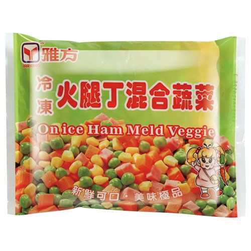 雅方火腿丁綜合蔬菜(冷凍)600g克 x 1【家樂福】