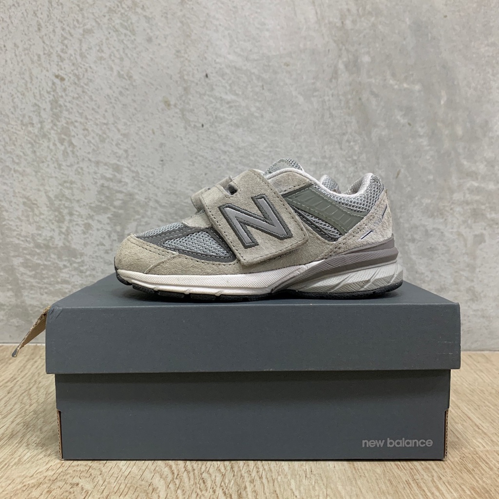 【二手免運 】 New Balance Kid's 14.5CM  990v5 童鞋 魔鬼氈 元祖灰 灰