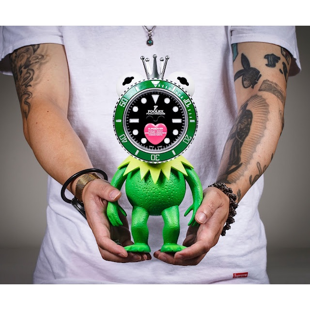 【撒旦玩具 SatanToys】預購 愚者樂園 本物對決 K. FROG 愚者綠水蛙 勞力士 Kermit 科米蛙 擺件
