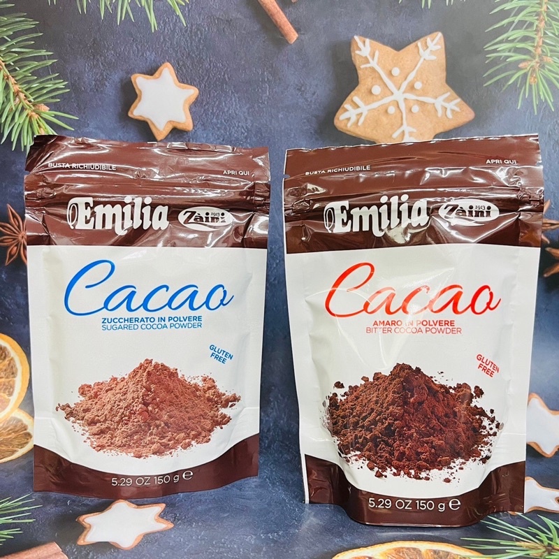 《開賣啦！可可粉》義大利 ZAINI 采霓 Emilia  Cocoa 無糖可可粉/含糖可可粉 150g 兩款可選