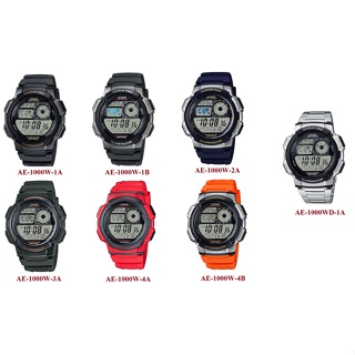 CASIO 十年電池 數位迷你世界地圖電子錶 AE-1000 AE-1000W AE-1000WD-1A