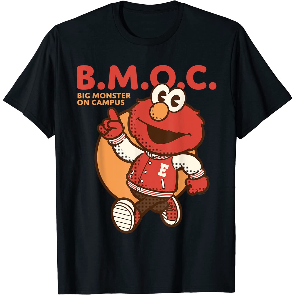 成人服裝芝麻街 Elmo B.M.O.C T 恤時尚服裝上衣 T 恤男女款最新款短袖 Distro Original P