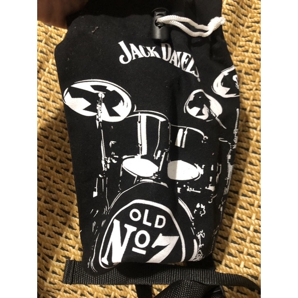 二手 Jack Daniel's傑克 丹尼斯 爵士鼓 酒袋 小側背袋 束口袋