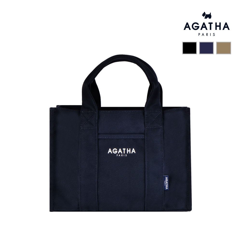 法國 AGATHA PARIS 再生方形隨行杯帆布包 AGTB127-739 環保袋 購物袋