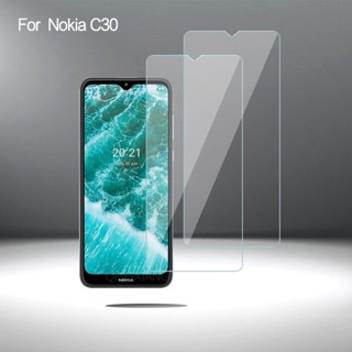 2PCS NOKIA C30 鋼化玻璃防摔螢幕保護膜適用於諾基亞 G21 C10 C20 2.2 C21 G50 水晶屏